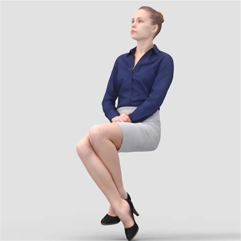 Rebecca Business Sitting 2 Modelo Humano 3d Modelo 3d 39 3ds Fbx Obj Max Free3d