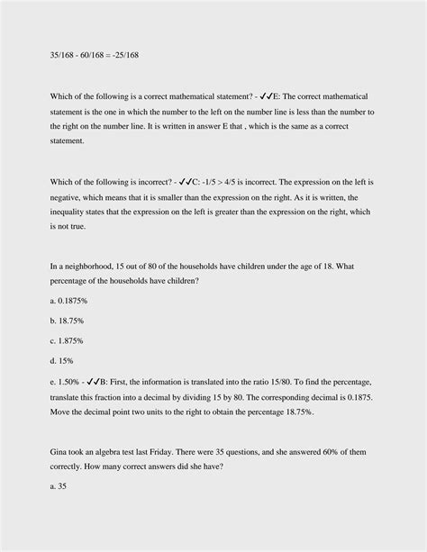 SOLUTION Arithmetic Reasoning Asvab Test 2024 With Complete Solutions