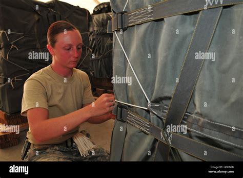 Sgt Virginia Musall A Rigger With The 623rd Quartermaster Company