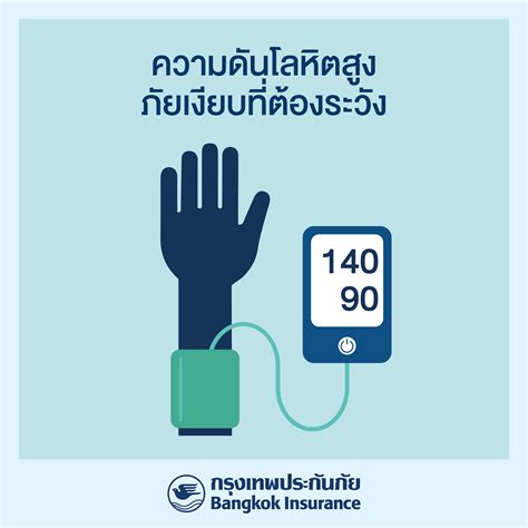 บริษัท กรุงเทพประกันภัย จำกัด มหาชน ความดันโลหิตสูง ภัยเงียบที่ต้องระวัง