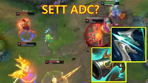 When Sett Builds Adc Items Youtube