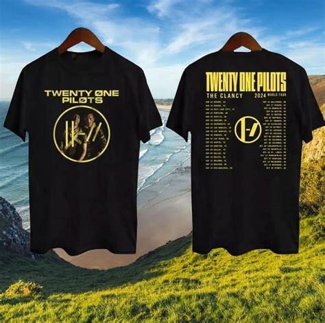 Twenty One Pilots Clancy Shirt Tour 2024 World Music Black T Fans Concert Hot