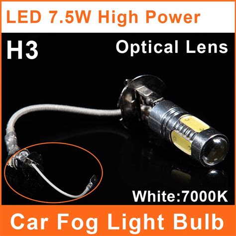 H Led Carro De Alta Pot Ncia Foglights W V Branco L Mpada Luz Do