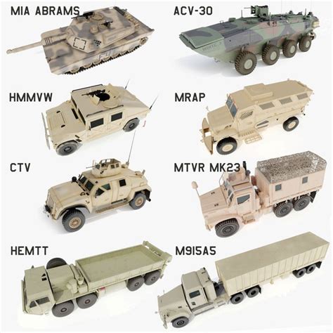 3D Ground Vehicles of the US Marine Corps model - TurboSquid 2011003