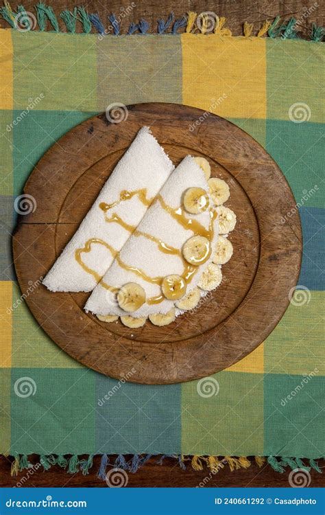 Beiju Of Tapioca Brazilian Dish Based On Cassava Starch Stock Photo