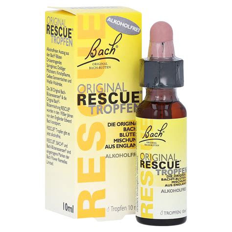 BACH ORIGINAL Rescue Tropfen Alkoholfrei 10 Milliliter Online Bestellen