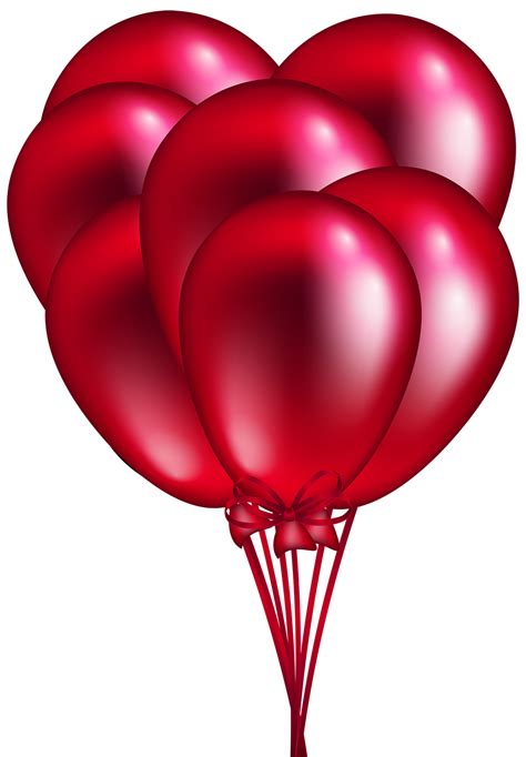 Fiesta De Cumpleaños De Manojo De Globos Rojos 13362732 Png