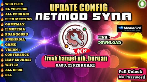 Update Config Netmod Syna Wlg Flex Akrab Edu Sushiroll Gamemax