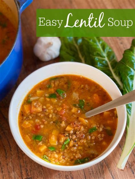 Easy Lentil Soup Lentil Soup Easy Lentil Soup Recipes Slow Cooker