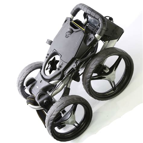 Bag Boy Quad Plus Golf Push Cart 4 Wheels Silverblack Ebay