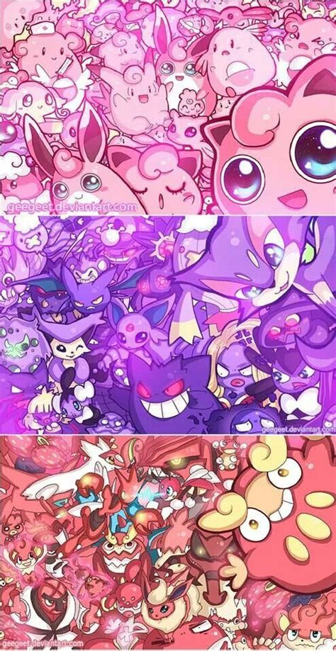 Pink, Purple and Red Pokemon | Pokemon Red