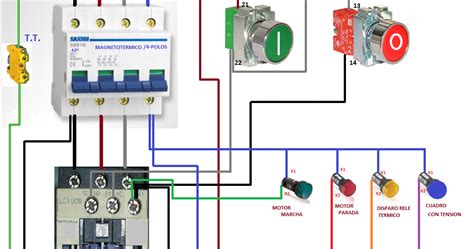 Diagrama De Paro Y Arranque De Motor Trifasico Boxe Em Nome