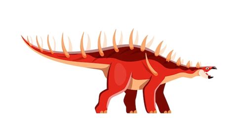 Personagem de dinossauro de desenho animado kentrosaurus jurássico