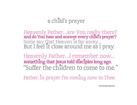 A Child's Prayer Printable - Honeybear Lane