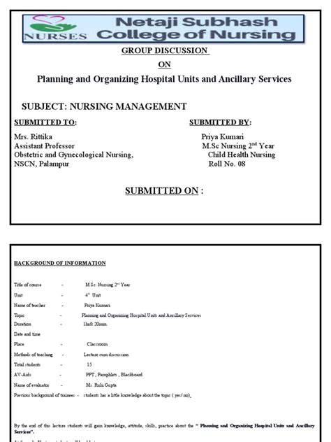 Hospital and Ancillary Services | PDF | Sterilization (Microbiology ...