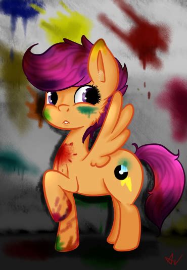 Artist Needed Semi Grimdark Scootaloo Pegasus Pony