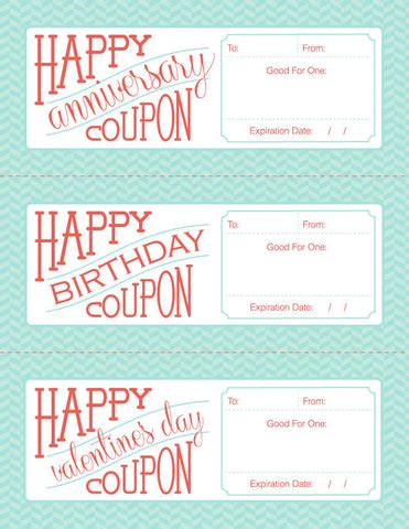 Birthday Coupons For Him - Birthday Party