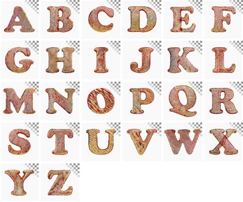 Premium Vector Az Letter Design Stylish Font Gold Red Weave Alphabet