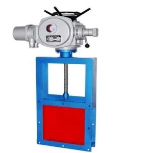 Electric Operation Square Port Carbon Steel Knife Gate Valve China