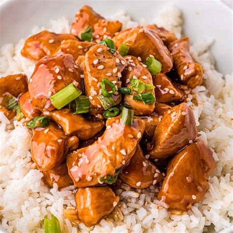 Easy Bourbon Chicken 30 Minute Recipe The Chunky Chef