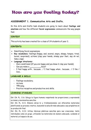 Assignment 1 Communicative Arts Crafts PDF