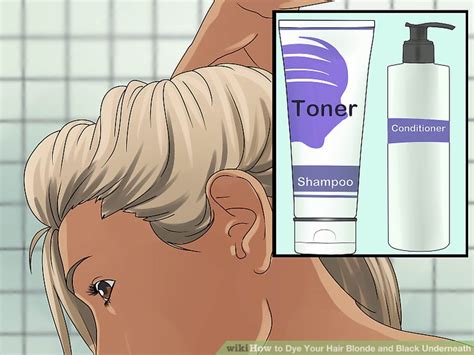 How To Dye Your Hair Blonde And Black Underneath 5 Steps