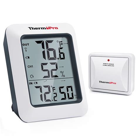 Thermopro Tp60 Digital Hygrometer Indoor Outdoor Thermometer Wireless Temperature