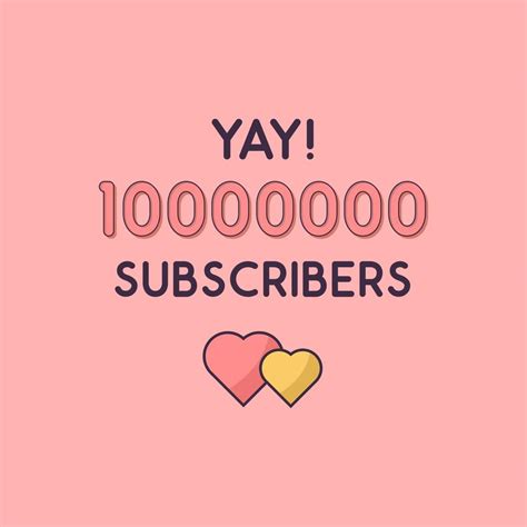 Yay 10000000 Subscribers Celebration Greeting Card For 10m Social