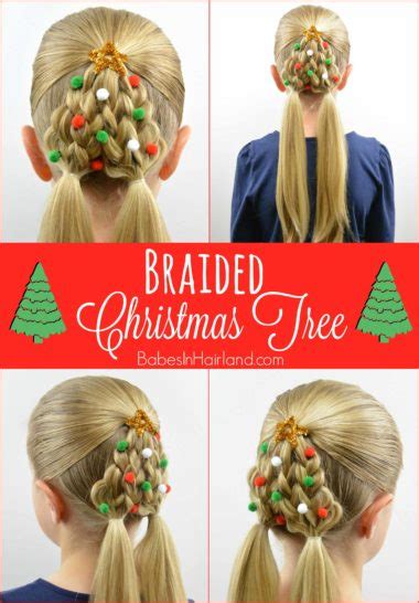 Christmas Tree Loop Braid Babes In Hairland