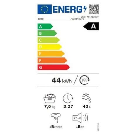 Perilica Rublja Beko WUE 7612B XST 1200 Okr Min 7 Kg