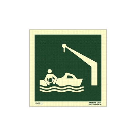 IMO Lowering Of The Rescue Boat With Davit 150x150mm Material Symbol