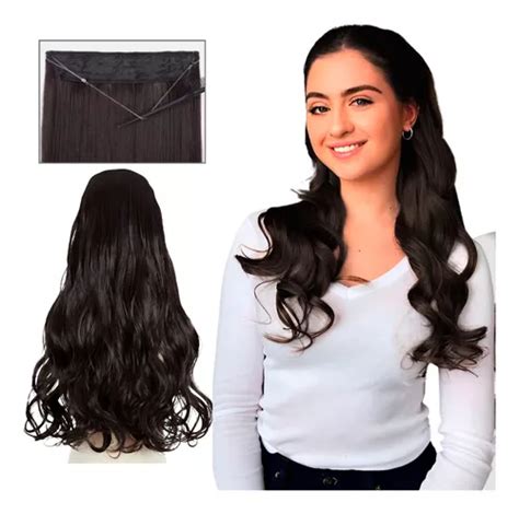 Aplique Fio Invisível Cabelo Orgânico Magico Tic Tac 70cm Cor 888 6 4