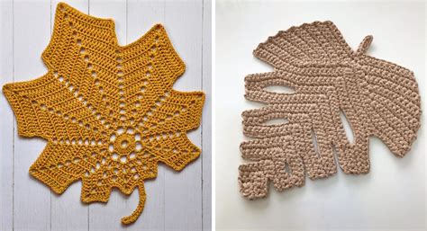 Autumn Leaf Free Crochet Pattern Yarn Hooks