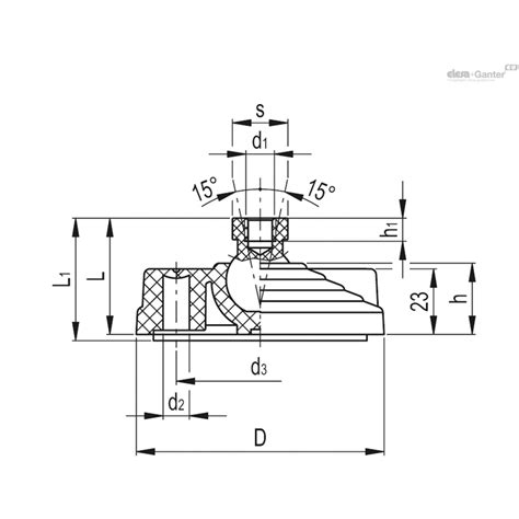 LV F 100 24 AS SJF M12 Kopen Bestel Bij Elesa Ganter B V