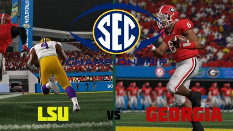 LSU Vs Georgia SEC Championship College Football Revamped PC 1440P