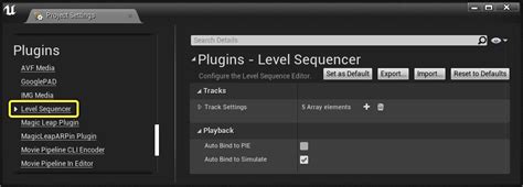 Editor Preferences And Project Settings Unreal Engine Documentation