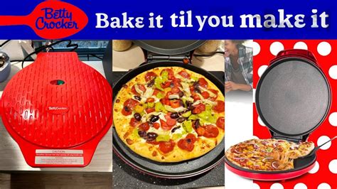 Betty Crocker Countertop Pizza Maker Pizza Maker Machine For Home Homemade Pizza In Minutes