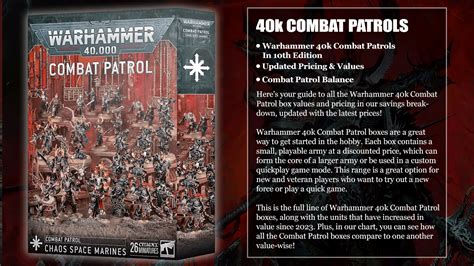 Chaos Space Marines Combat Patrol Value Is Pretty Wild