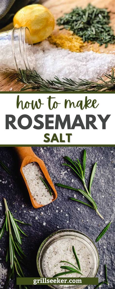 How To Make Rosemary Salt Recipe Herb Salt Recipe Flavored Salts