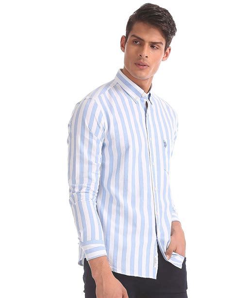 Buy U.S. Polo Assn. Tailored Regular Fit Striped Shirt - NNNOW.com