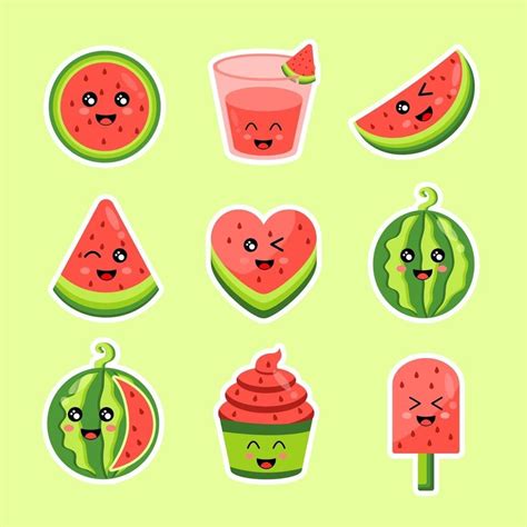 Download Cute Watermelon Sticker For Free Cute Watermelon Watermelon