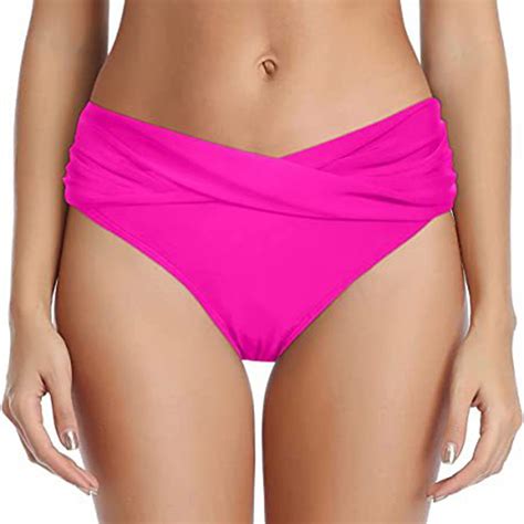 Wreesh Womens Bikini Bottoms Cheeky Swimsuit Bathing Suit Bottoms