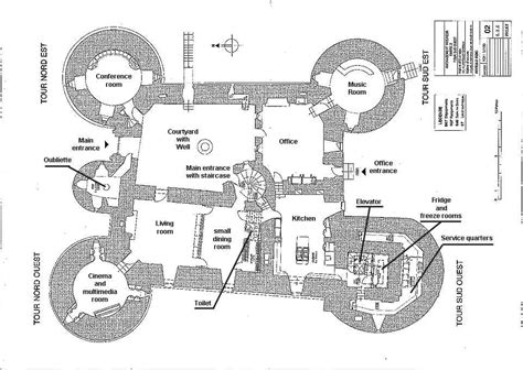 Montbrun Floorplan 2 Castle Floor Plan Castle Plans Castle Designs