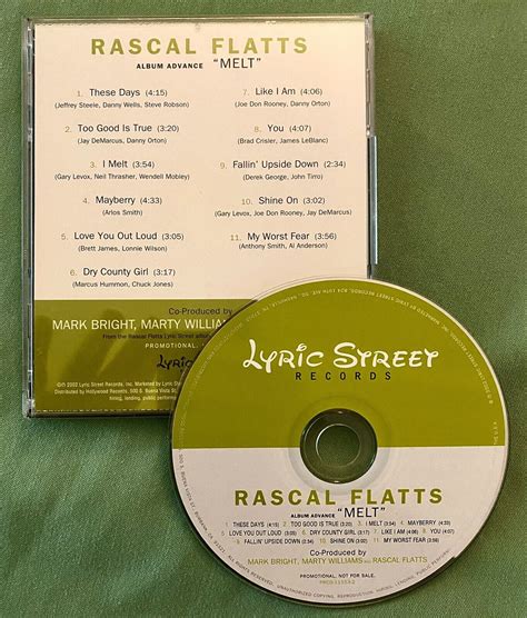 Rascal Flatts Promo CD Melt EBay