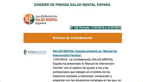 Confederaci N De Salud Mental Archivos Afemen Asociaci N De