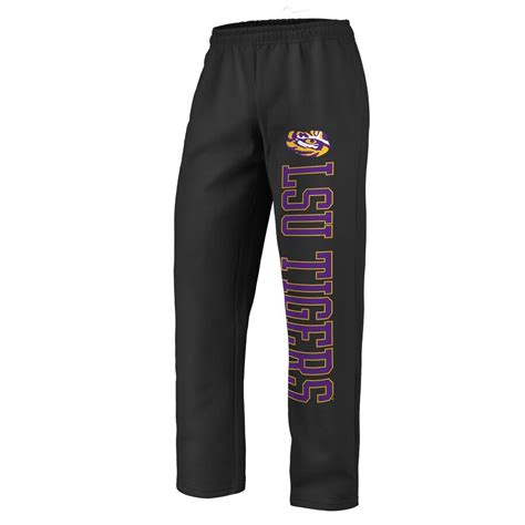 LSU Tigers Fanatics Branded Sideblocker Fleece Pants - Black