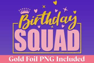 Birthday Squad Svg Pack Graphic By Anastasia Feya Creative Fabrica