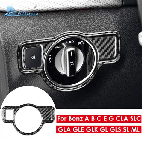 For Mercedes Benz A B C E G Class CLA GLA GLE GLK GL Accessories Carbon ...