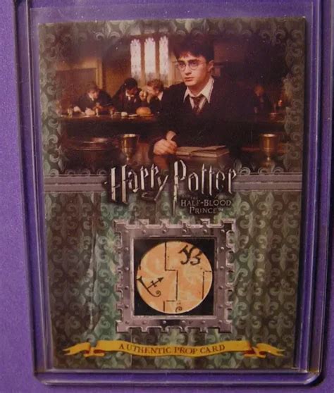 HARRY POTTER SCREEN USED HBP FILM LE PROP Card Advanced Potion Making