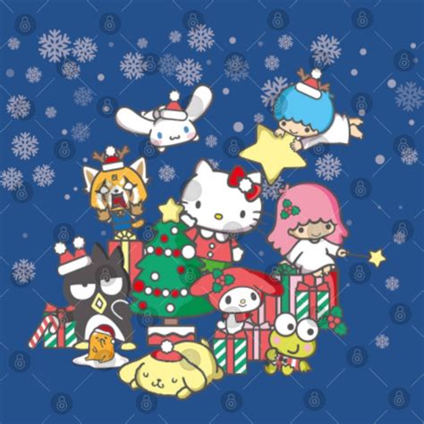 Sanrio Christmas Sweater Hello Kitty Holiday Throw Pillows Kuromi My Melody Kerropi